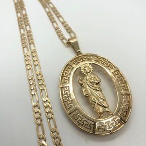 St. Jude Men Necklace | 18k Gold Filled